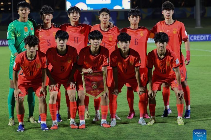 中国U17 VS 尼日利亚U16，身体完全没问题了